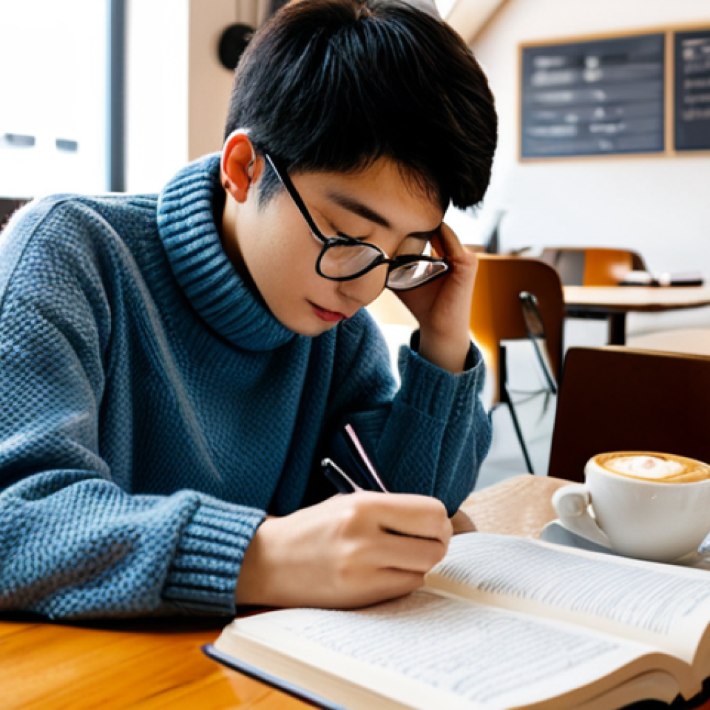 JLPT 시험과 일본어 기초 회화 병행 학습 - JLPT Study Session**
A student studying for the JLPT N3 level in a cozy Italian caffè. They are sur...