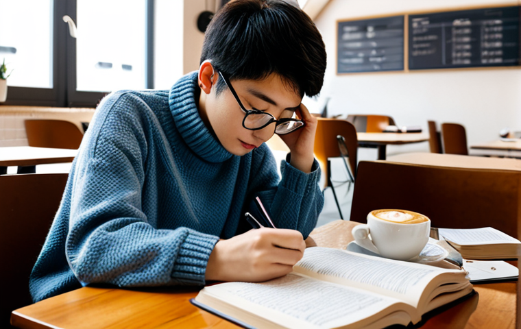 JLPT 시험과 일본어 기초 회화 병행 학습 - JLPT Study Session**

A student studying for the JLPT N3 level in a cozy Italian caff&egrave;. They are sur...