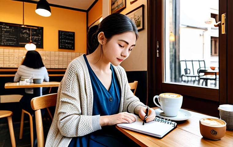 JLPT 시험 경험담 작성하기 - Kanji Study Session**

"A student sitting at a wooden desk in a sunlit Italian apartment, surrounded...