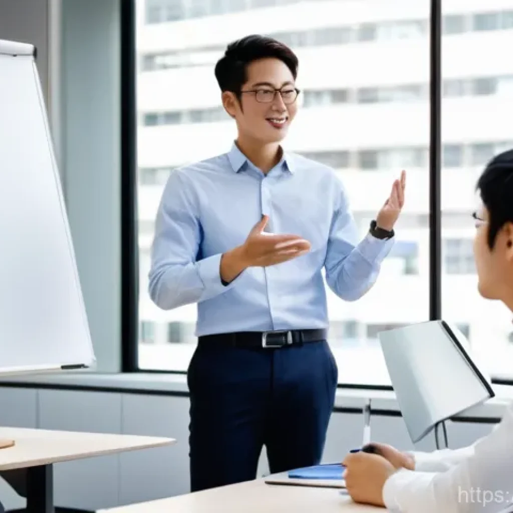 JLPT 취득 후 일본 내 스타트업 도전 사례 - **Prompt:** A diverse group of young professionals, including a non-Japanese person, in a modern, br...