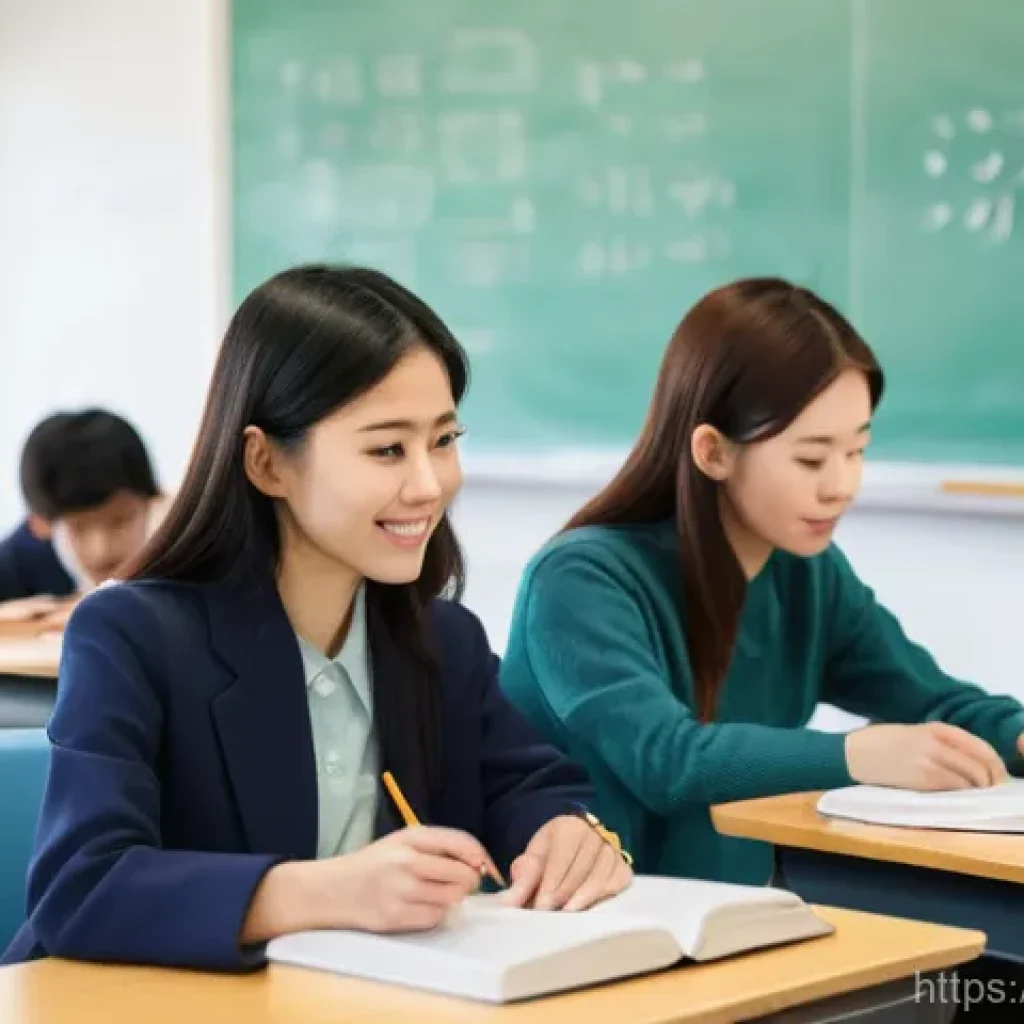 JLPT와 일본 내 자격증 조합 활용 사례 - **Prompt:** A diverse group of young adults, dressed in modern, modest casual attire, are actively e...