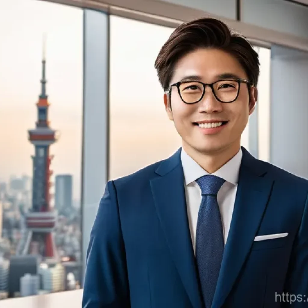 JLPT와 일본 내 직무와의 연계성 - **A Triumph of Language and Career**
A confident young professional, likely in their late 20s or...