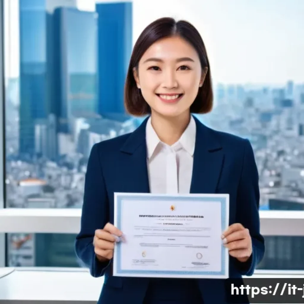 JLPT 자격증 활용 이직 성공 사례 - **Prompt:** A determined and confident Italian professional (adult, male or female, fully clothed in...