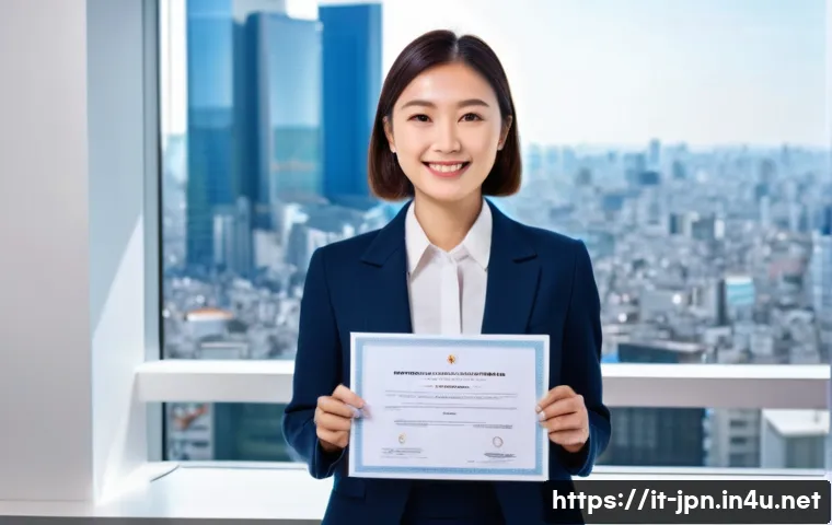 JLPT 자격증 활용 이직 성공 사례 - **Prompt:** A determined and confident Italian professional (adult, male or female, fully clothed in...