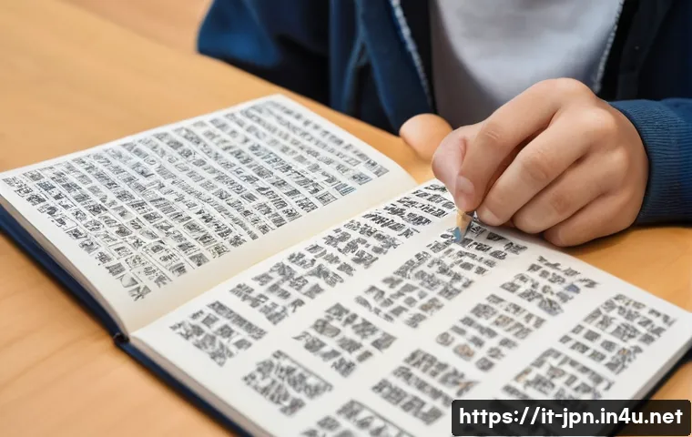 JLPT 시험 중 초보자들이 흔히 하는 실수 - **Prompt 1: Overwhelmed by Kanji, Building Foundations**
"A young adult student, fully clothed i...