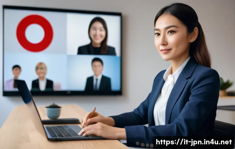 JLPT와 글로벌 비즈니스 성공 사례 - A modern, professional Italian office environment where a confident businesswoman in smart casual at...