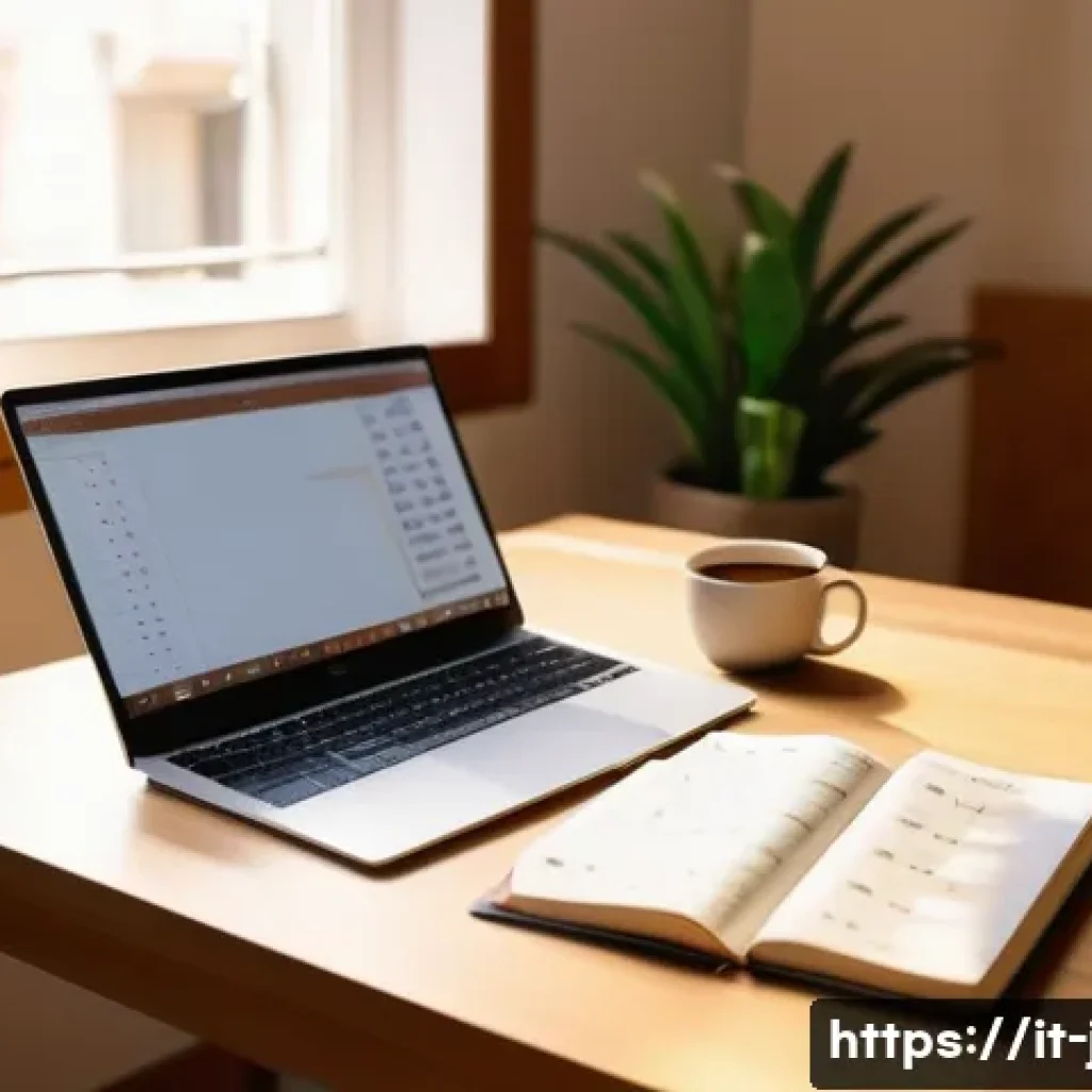 JLPT 시험 합격을 위한 중급 학습자 꿀팁 - A cozy, modern study room in an Italian apartment, sunlight streaming through a window with a view o...