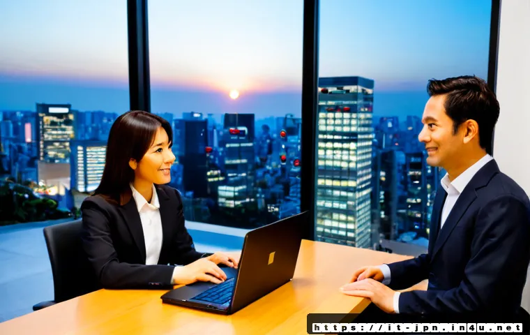 Home 30 JLPT와 일본 내 글로벌 기업 취업 성공 사례 - Photorealistic career success scene in a modern Tokyo global-company office, confident Italian profe...
